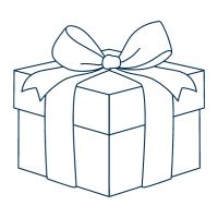 Picto symbolizing a gift box with a bow